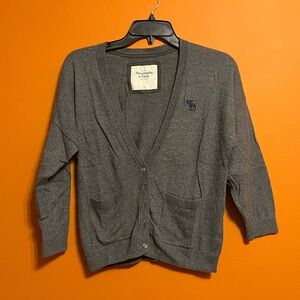 Abercrombie and Fitch grey cardigan